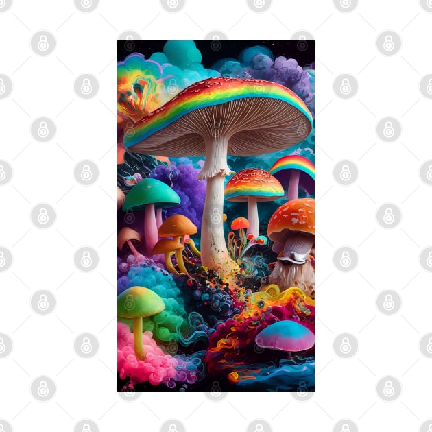 Room of Psychedelic Mushrooms by RADIOACTIVE CHERRY CLOUD