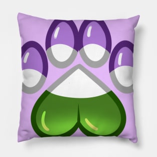 LGBTQ+ Pride Heart Paws - Genderqueer Pillow