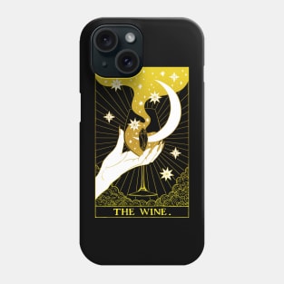 Black and Gold Tarot card The Wine Phone Case