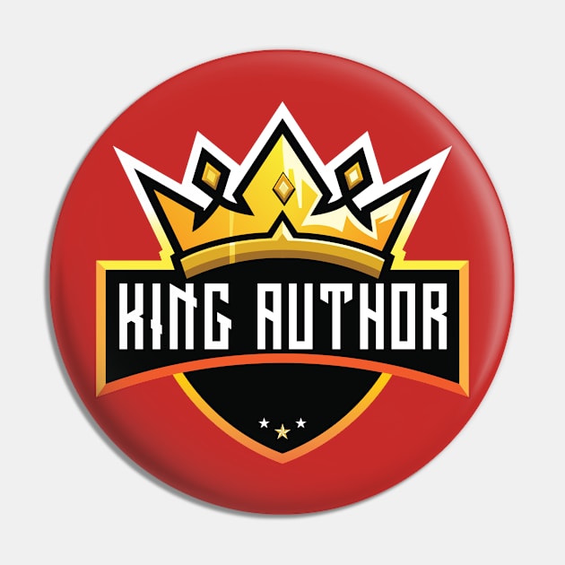 King Author Pin by TheWriteStuff