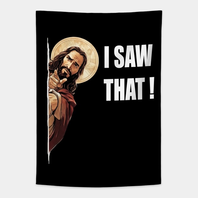 Jesus Meme - Funny T Tapestry by Buff Geeks Art