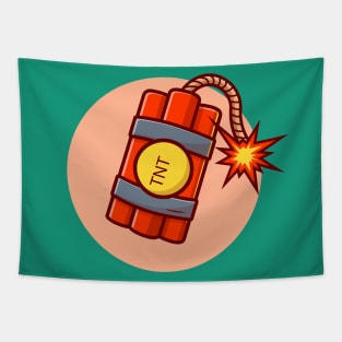 Bomb Cartoon Vector Icon Illustration (3) Tapestry