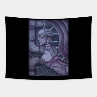 Purple biomech Tapestry