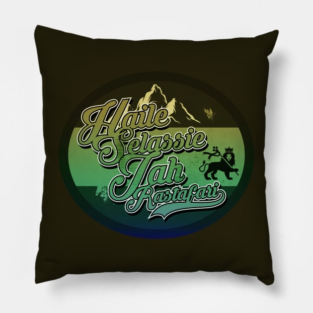 Haile Selassie I Label Pillow by CTShirts