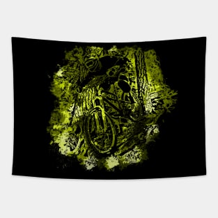 Downhill Rush (yellow) Tapestry