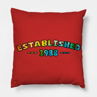 Established 1988 Pillow