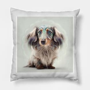 A Fractal Design of A Miniature Wire Hair Dachshund Pillow