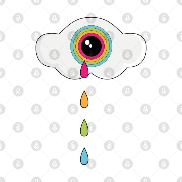 Tears of a Rainbow Cyclops Cloud by helengarvey