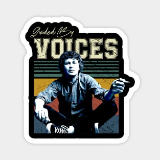 Suitcase of Style Guided Voices Band Tees, Unpack Layers of Indie Rock Fashion Evolution Magnet