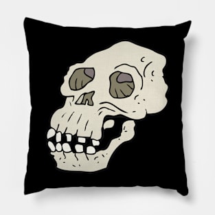 Ape Skull Minimalist Pillow