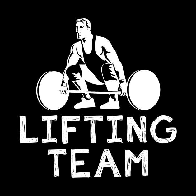 Lift & Laugh - Official Lifting Team Tee: Flexing Muscles, Flexing Humor! by MKGift