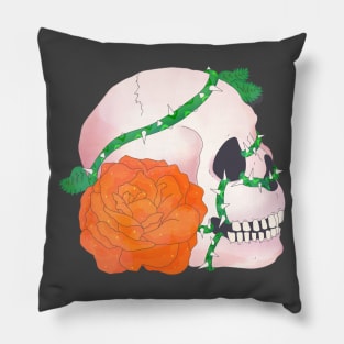 Orange Rose Pillow