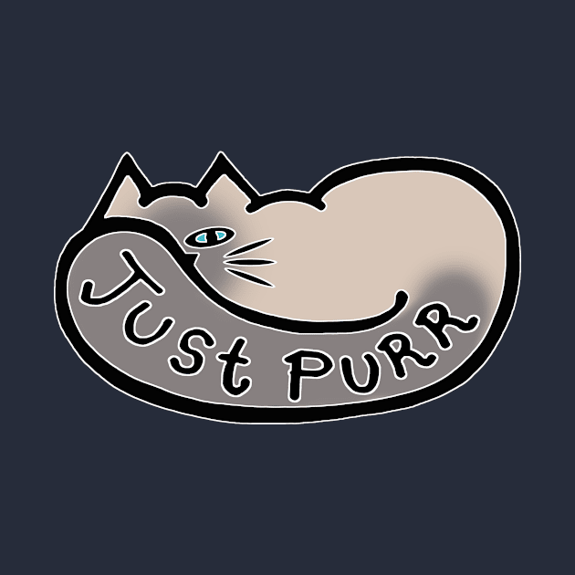 JUST PURR, Siamese Cat by RawSunArt