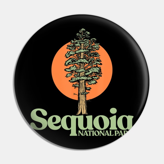 Sequoia National Park General Sherman Tree Graphic Pin by crowominousnigerian 