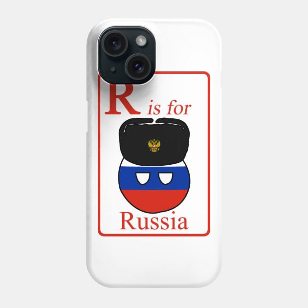 R is for Russiaball Phone Case by PVVD