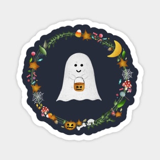 Trick or treat ghost Magnet