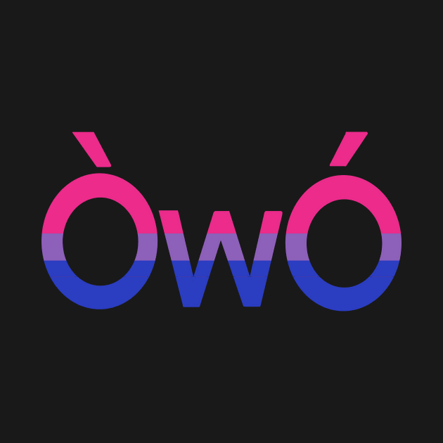 ÒwÓ Bisexual angry owo pride emoticon by Skrayer1219