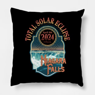 Total Solar Eclipse 2024 - Niagara Falls Pillow