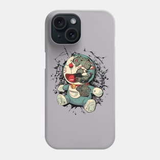 Doraemon, How to Crush it - Vintage Texture Manga 1969 Light Garment Phone Case