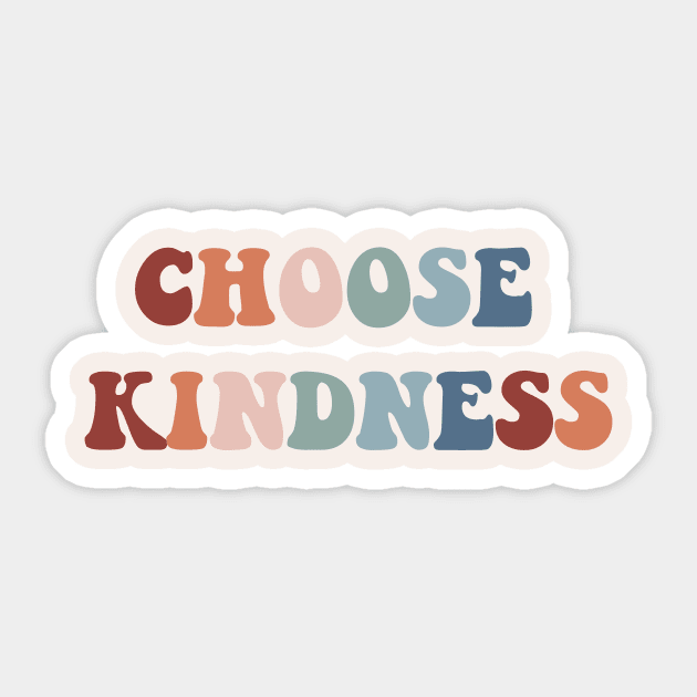 Choose Kindness Sticker, Aesthetic Sticker