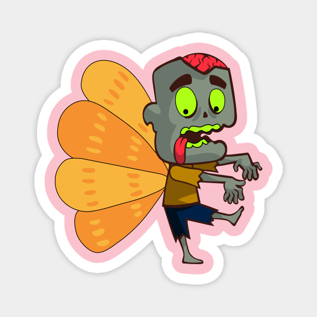 cute zombies butterfly part 6 Magnet by zombies butterfly