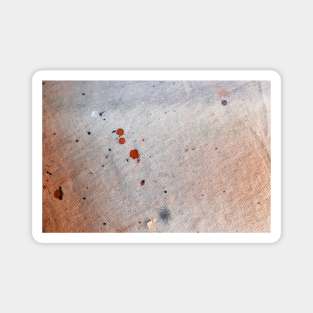 Splattered Paint On Old Canvas Texture Magnet