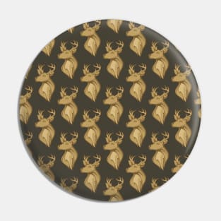 Deer Head Pattern Pin