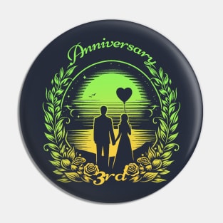 3rd Anniversary Pin