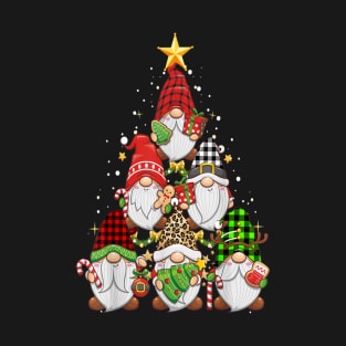 Christmas Gnome Gnome Tree Xmas T-Shirt