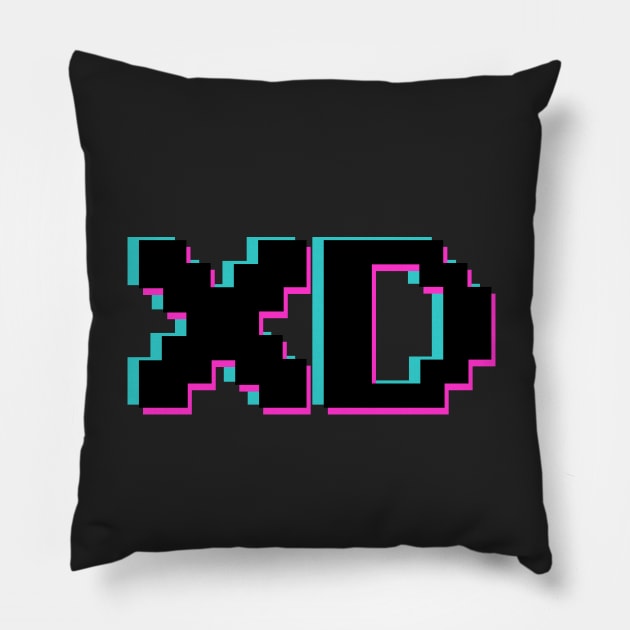 XD gamer's laugh Pillow by Barotel34