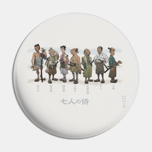 Seven Samurai (col) Pin