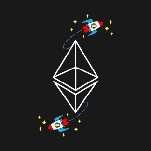 Ethereum Rocket - Cryptocurrency Millionaire Digital Cash T-Shirt