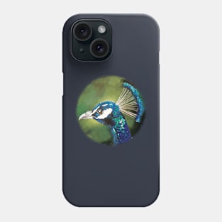 Blue peacock Phone Case