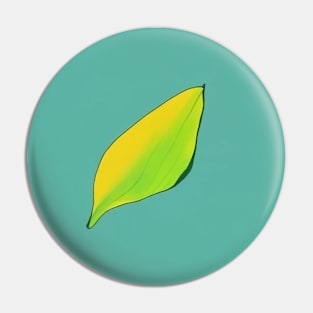 green leave minimalist Pin