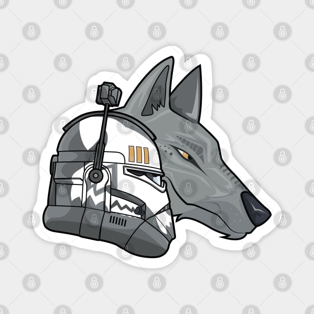 Commander Wolfe - grey Magnet by KMcreations