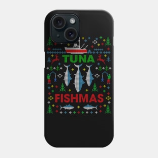 Funny Fish Tuna Fishmas Ugly Christmas Sweater Party Fisherman Shirts Phone Case