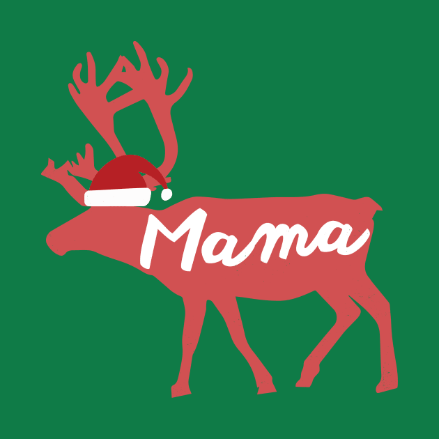 Mama Mother Mom Reindeer Family Group Christmas Eve Matching by Freid