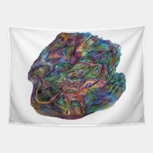 Rainbow deer Tapestry