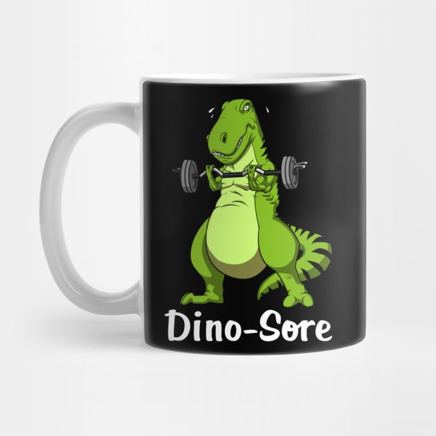 T-Rex Dinosaur Fitness Gym Dino-Sore - Dinosaur Fitness - Mug