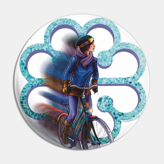 montreal winter bicyling Pin by Paskalamak