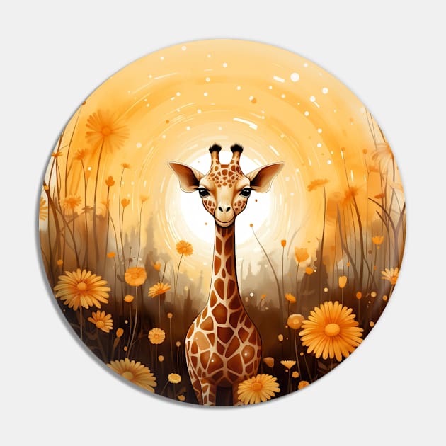 Beautiful giraffe Pin by Geminiartstudio