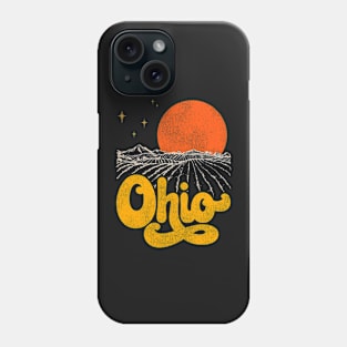 Vintage State of Ohio Mid Century Distressed Aesthetic Phone Case