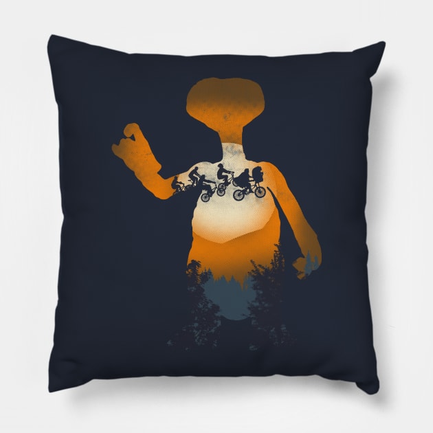 Extraterrestrial Friendship Pillow by Arinesart