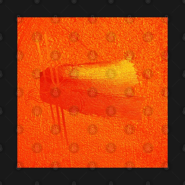 Bright Orange Minimalist Abstract by Ric1926