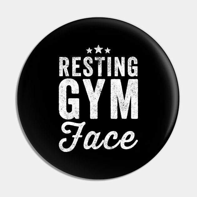 Resting gym face Pin by captainmood