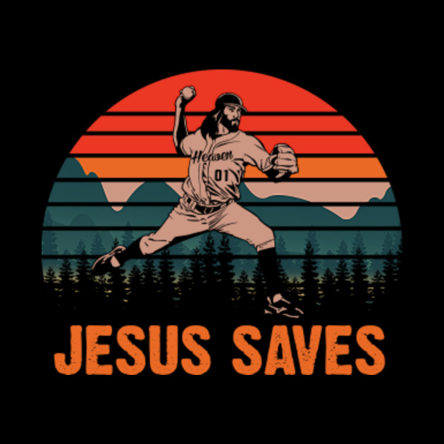 Jesus Saves Baseball - Jesus Saves Baseball - Phone Case