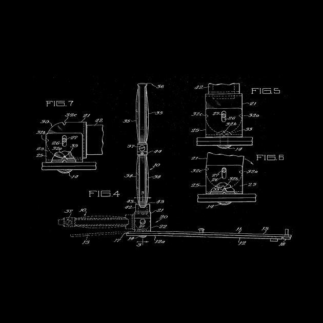 Foldable Highway Warning Signals Vintage Patent Hand Drawing by TheYoungDesigns