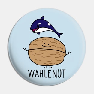 Whale and walnut Pin