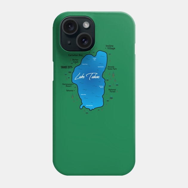 Lake Tahoe Phone Case by ACGraphics