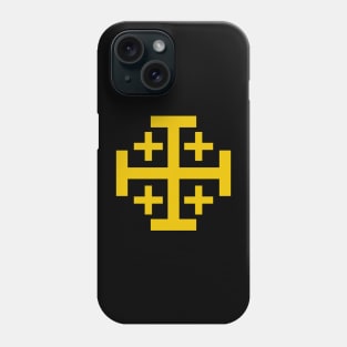 Jerusalem Cross (gold) Phone Case